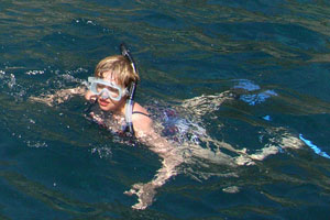 snorkelling in crete